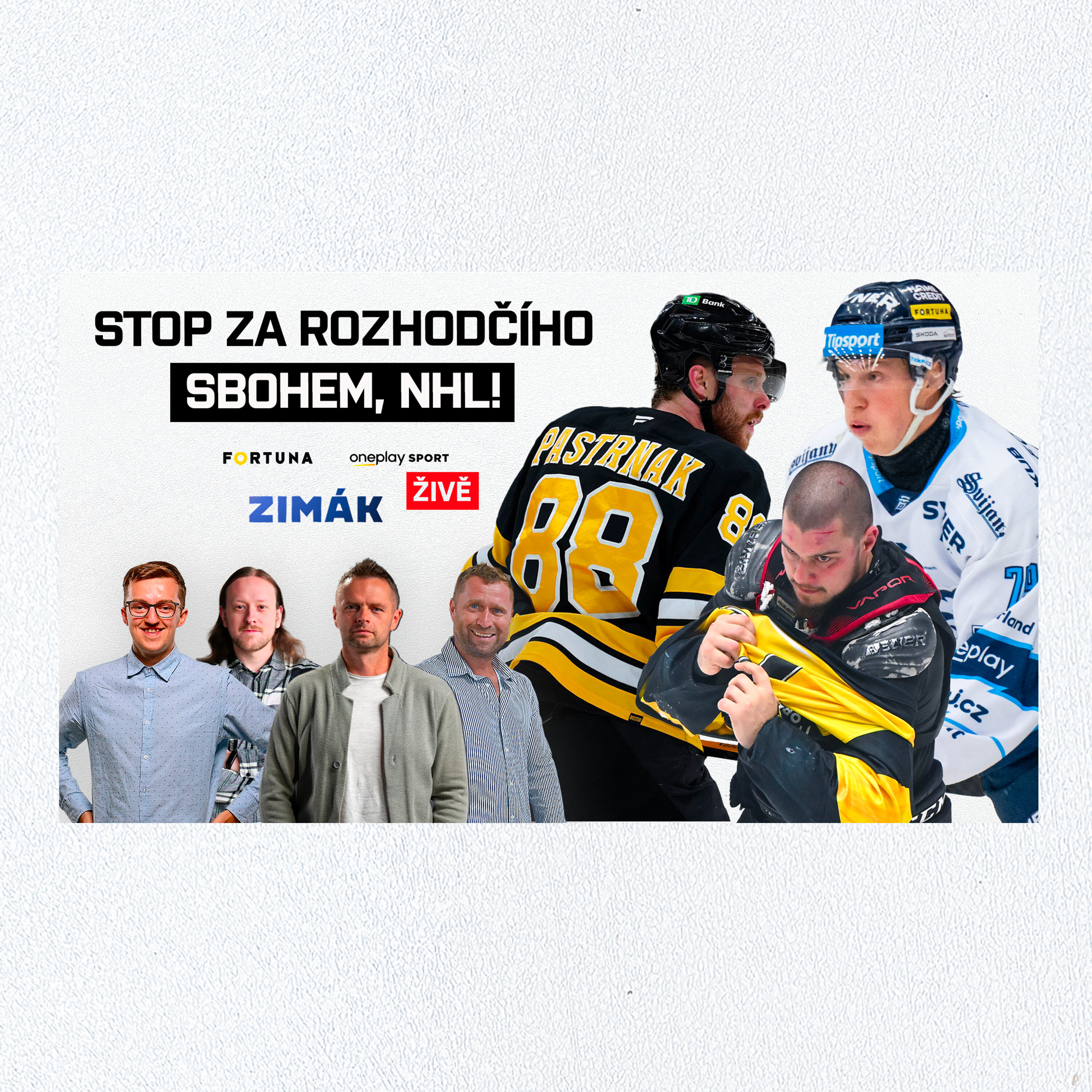 Zimák ŽIVĚ | Trest za sudího, rukavice pro Jágra a kápo Pasta. Češi mizí z NHL
