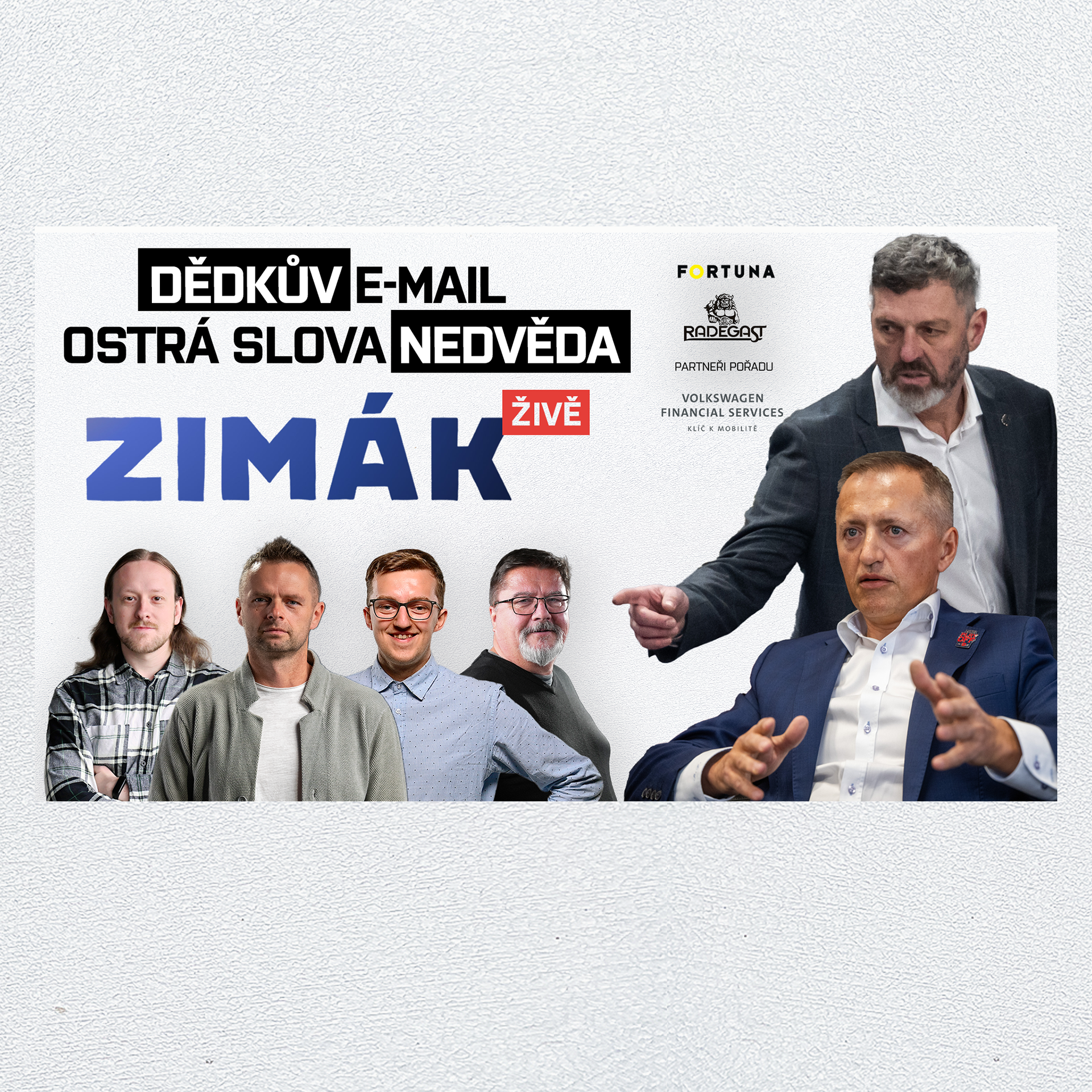 Zimák ŽIVĚ | Dědkův mail, Nedvěd soptil. Sudí pod tlakem? Třinec má finále