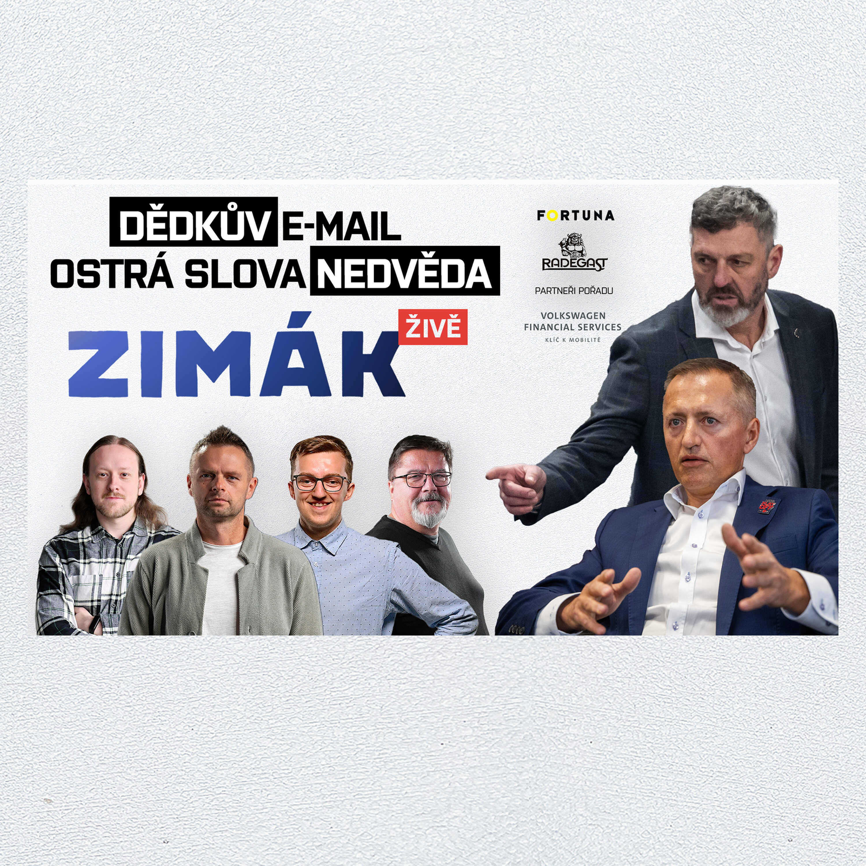 Zimák ŽIVĚ | Dědkův mail, Nedvěd soptil. Sudí pod tlakem? Třinec má finále