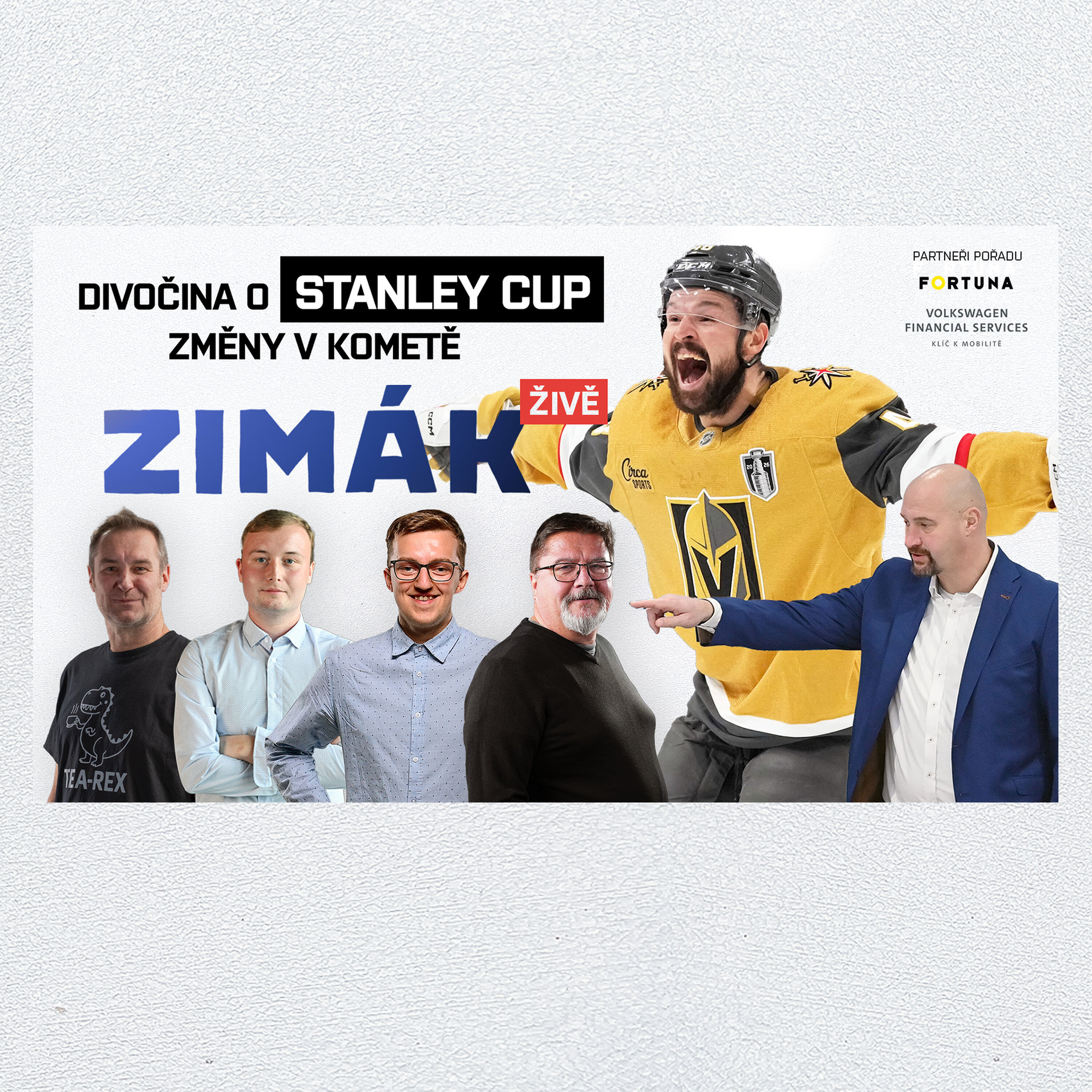 Zimák ŽIVĚ | Kometa staví tým i halu. Epické finále NHL! Vladař podepíše za...
