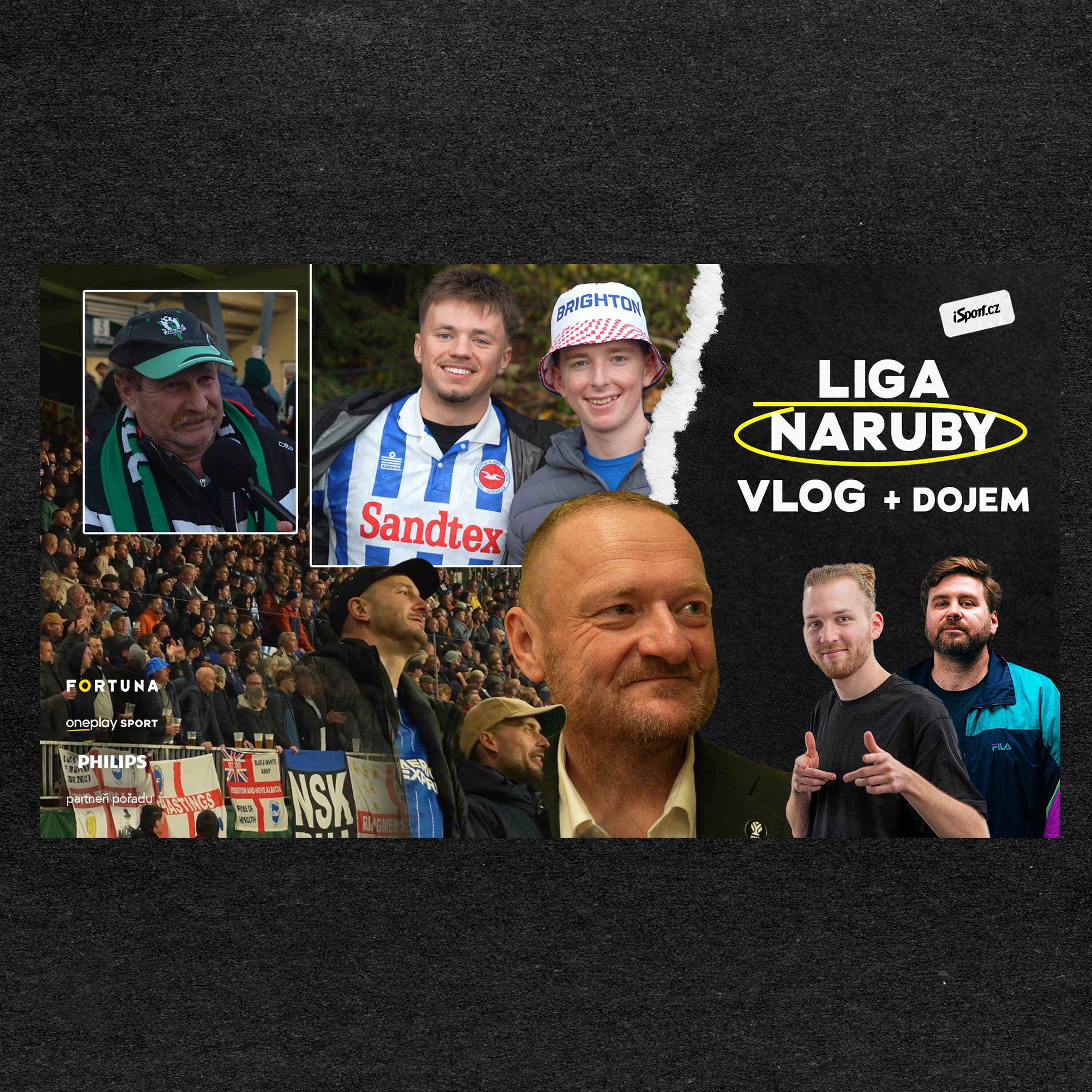 VLOG | Manchester, Arsenal a teď... Jablonec! Invaze fans Brightonu: "Malý stadion? Taky jsme takový měli"