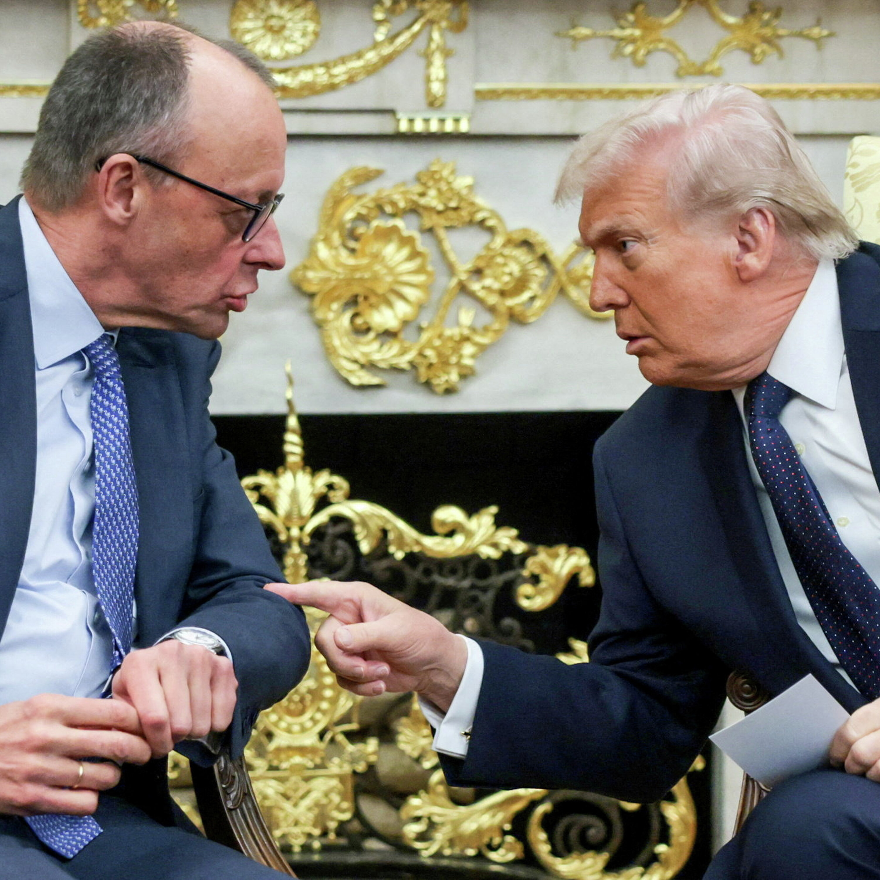 Hvad skete der lige mellem Trump og Merz?