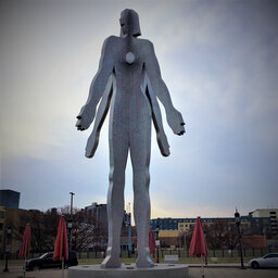 How did that giant Male/Female sculpture happen?
