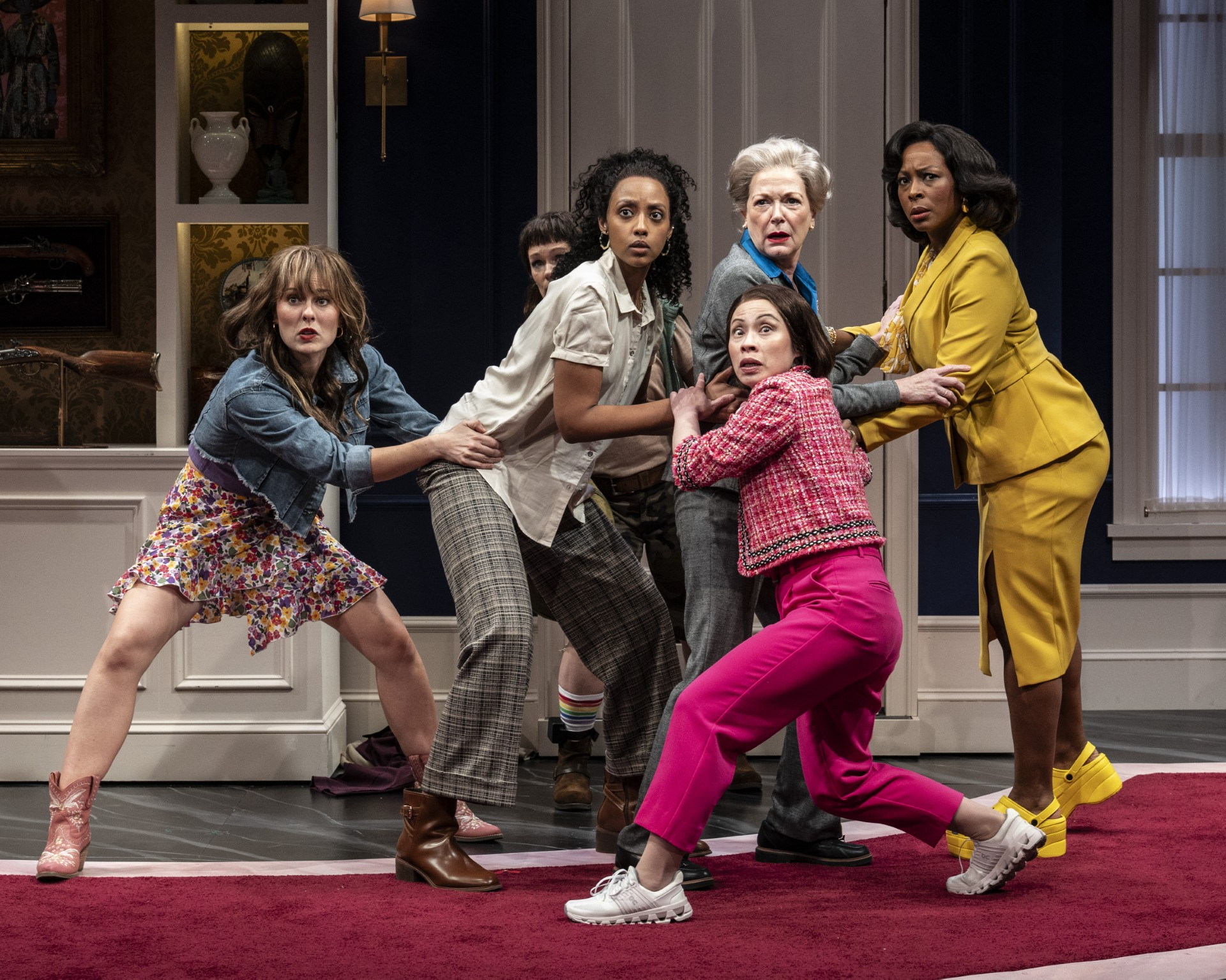 Rousuck Review: An over-the-top political farce on stage in 'POTUS'