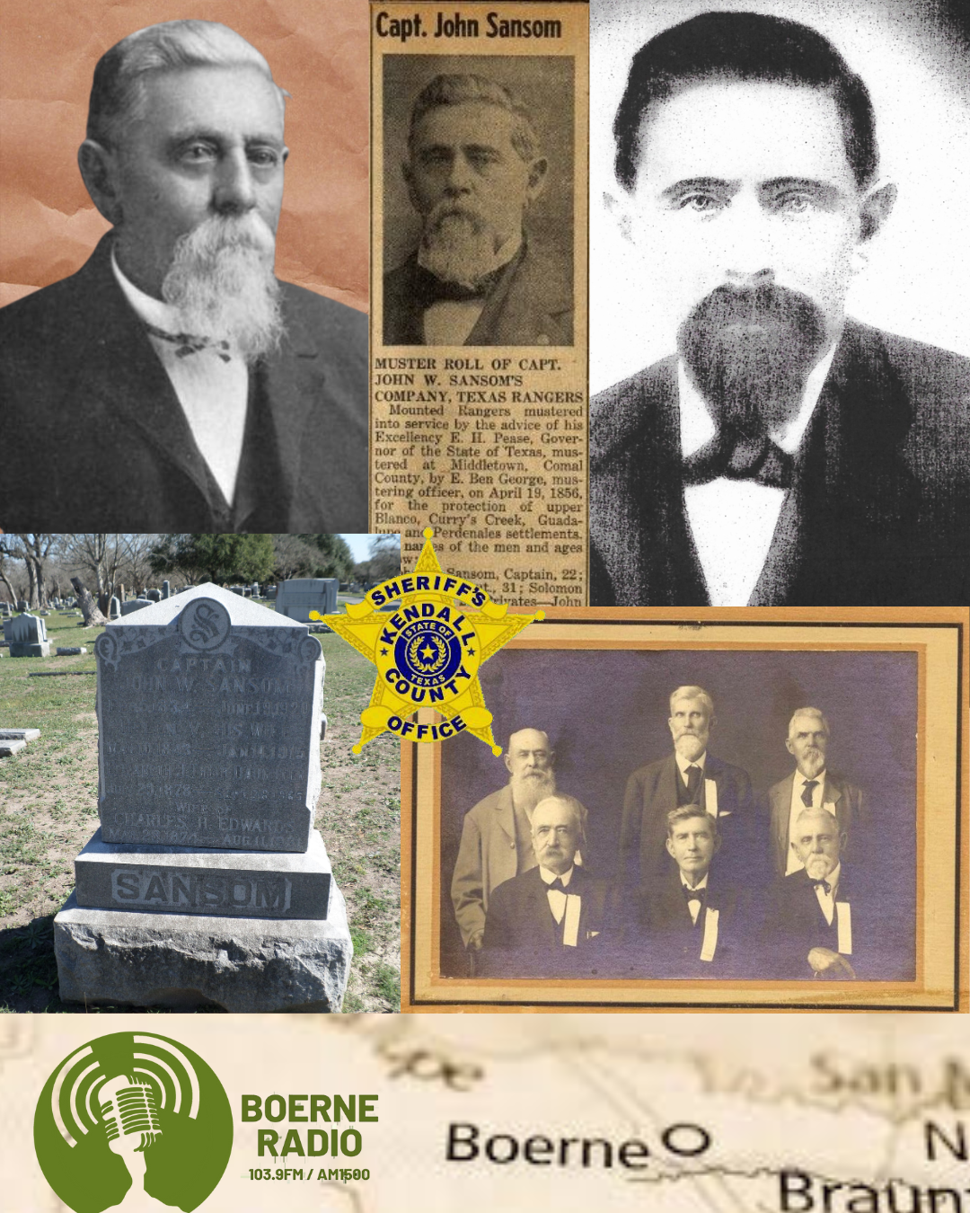 Boerne Texas History - John Sansom - Kendall County's First Sheriff