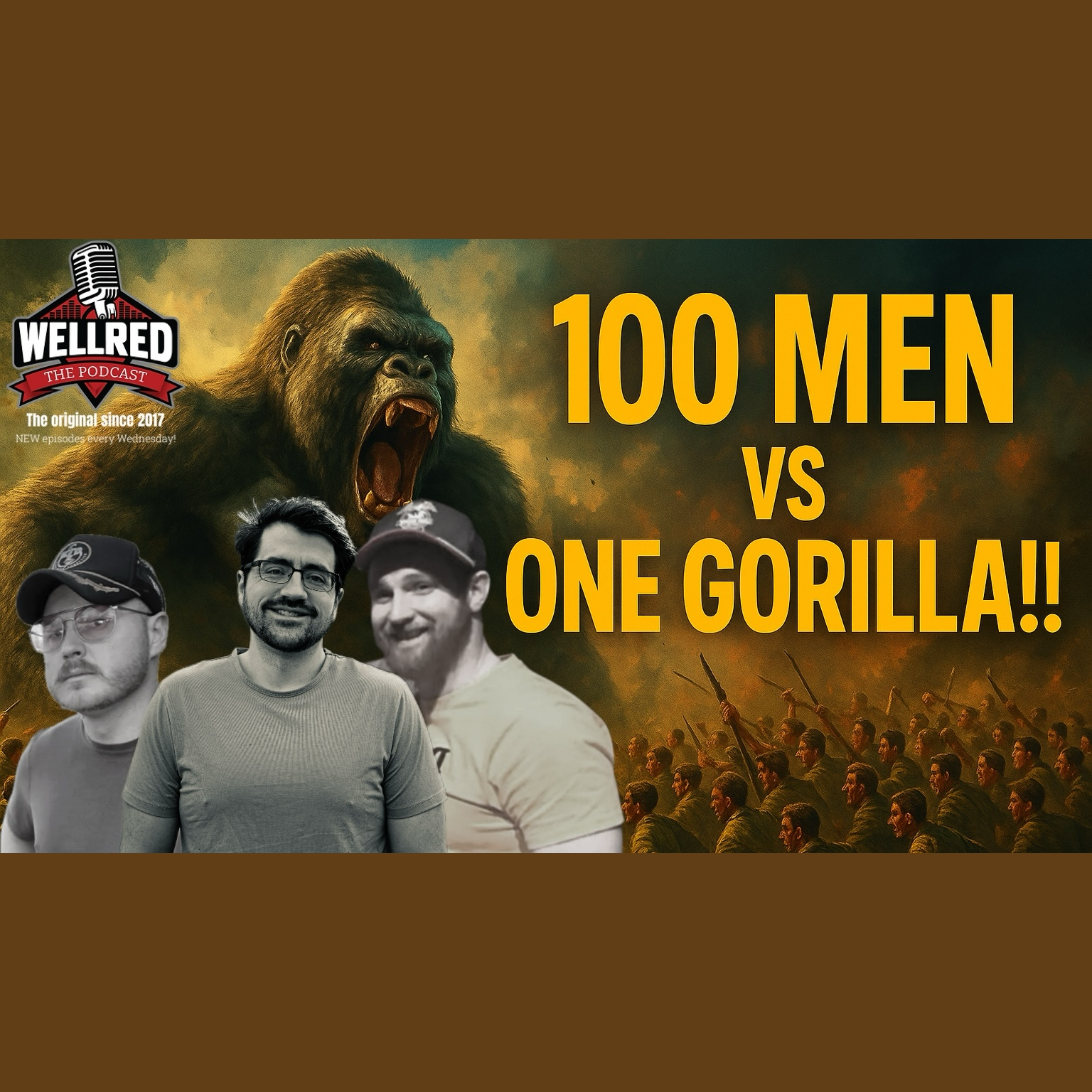 100 Men or One Gorilla? Who Wins The Fight?