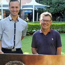 Steve Price painted for Archibald Prize - Artist Christopher Malouf