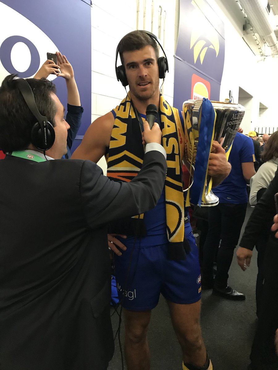 GF Collingwood v WCE - Postmatch - Adam P in rooms with WCE song