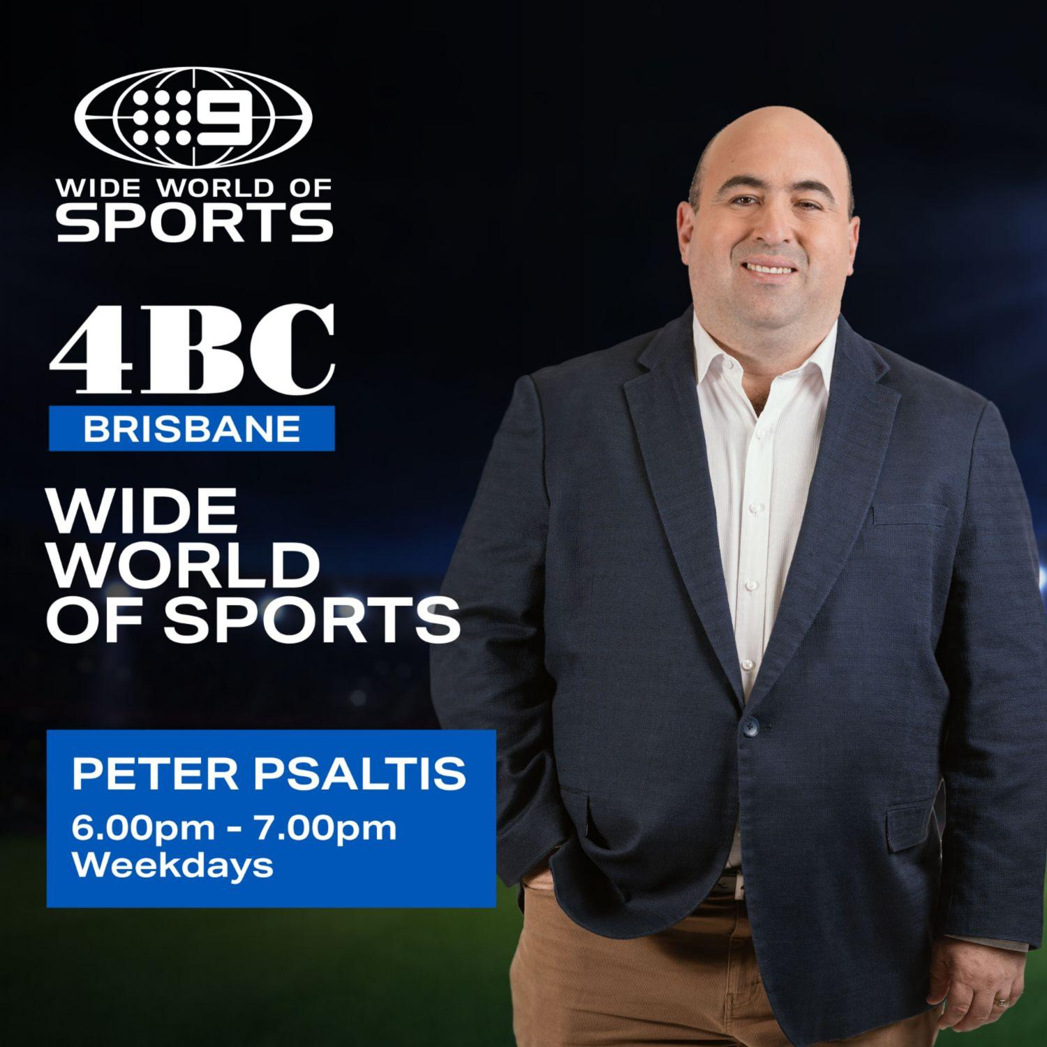 Gold Coast Titans star Moeaki Fotuaika joins Peter Psaltis on Wide World of Sports