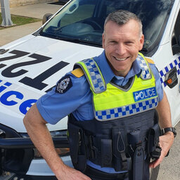 Constable starts his first shift for WA Police at 55