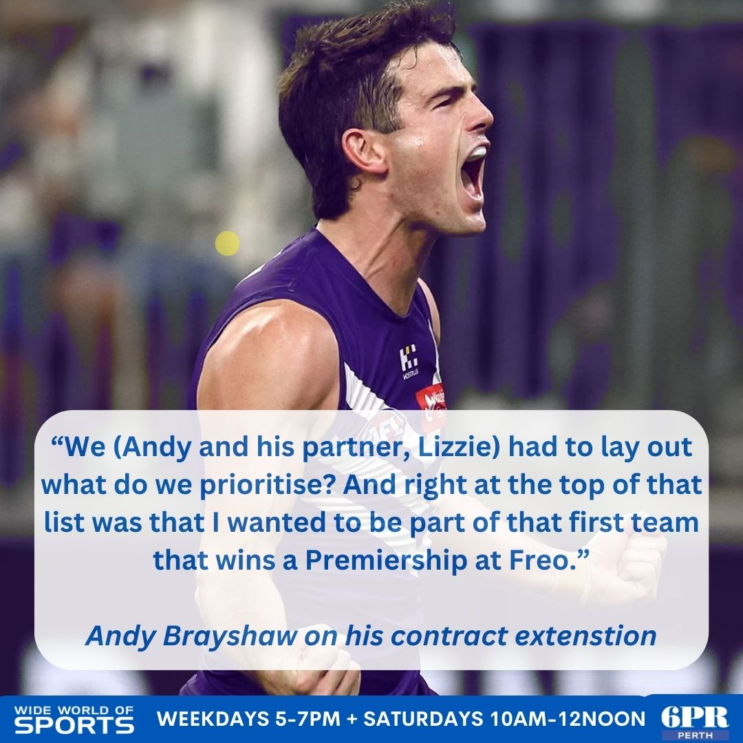 Andy Brayshaw and his Contract Extension