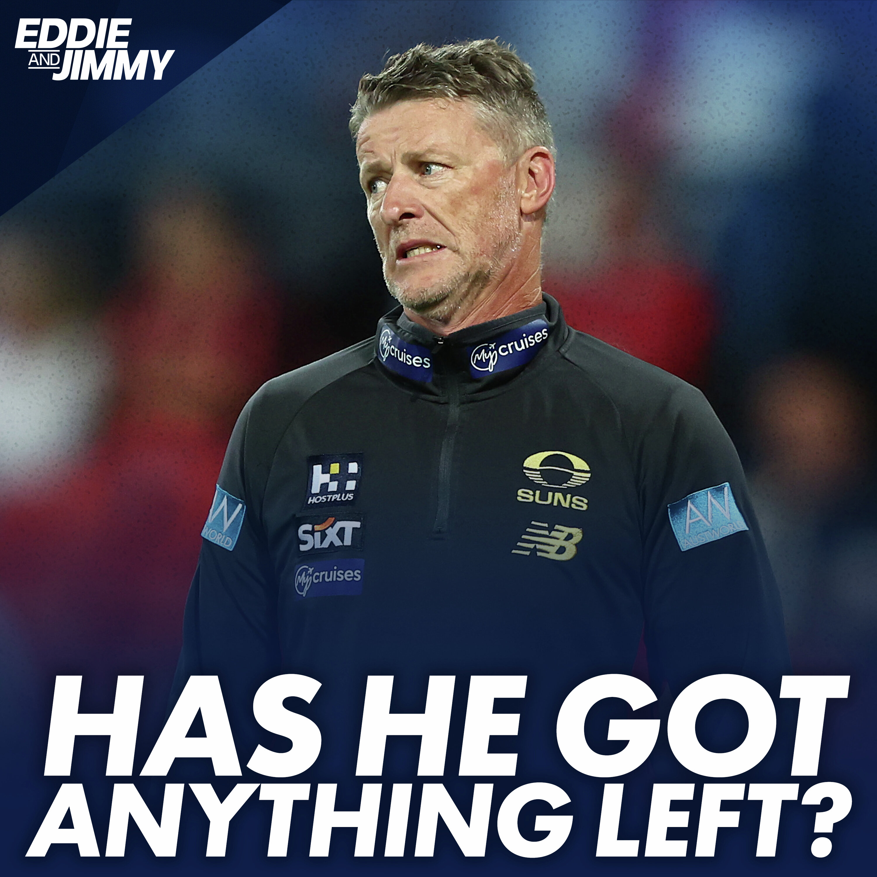 ‘It looks like he’s tried to pull every lever that he's got, and none of them have worked’ - Sam Docherty and Jimmy Bartel on the demise of the Gold Coast Suns episode artwork