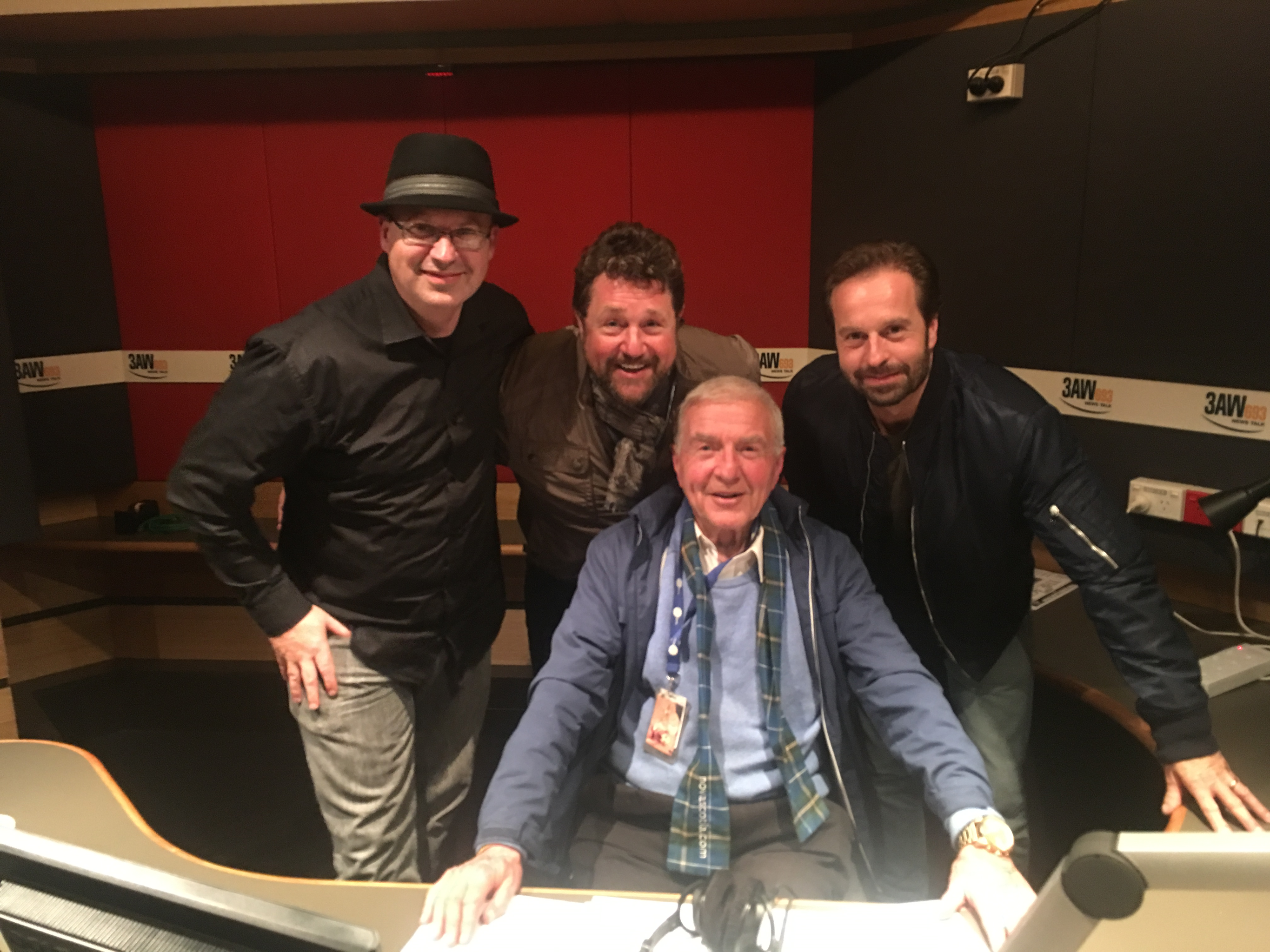 Michael Ball and Alfie Boe with Philip and Simon