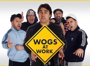 Nick Giannopoulos backstage at Wogs at Work