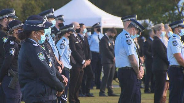 Fallen Queensland cop farewelled in moving funeral