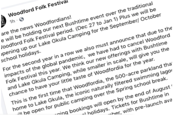 New plans to keep treasured Woodford Folk Festival spirit alive with scaled-back event