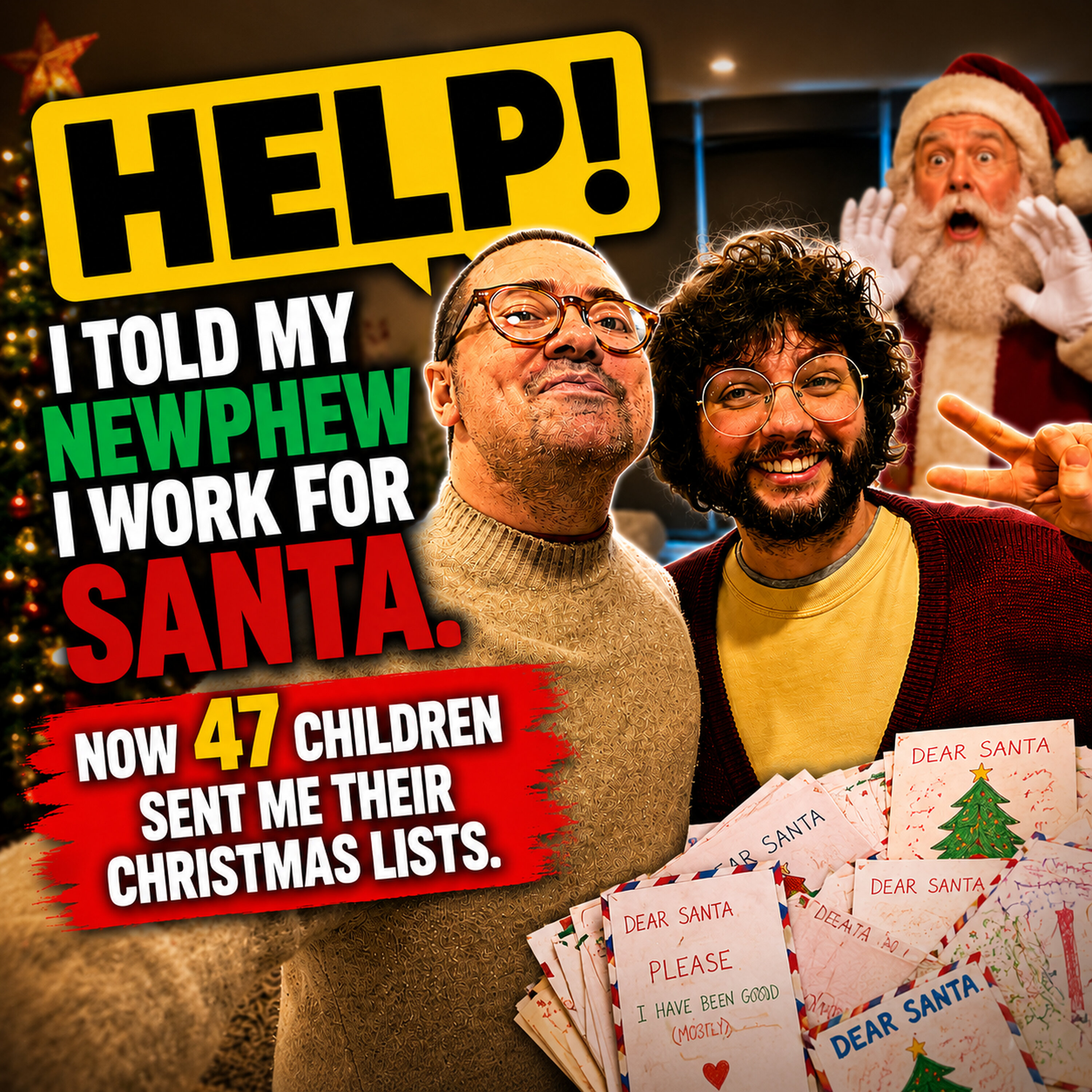 HELP! I TOLD MY NEPHEW I WORK FOR SANTA. NOW 47 CHILDREN SENT ME THEIR CHRISTMAS LISTS episode artwork