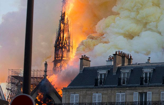 Notre Dame burns: Channel 7 reporter Dean Felton lives from Paris