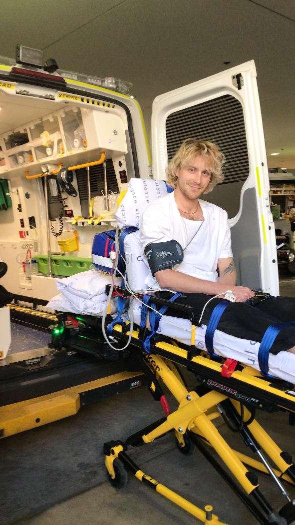 Street artist Mika claims angry driver dragged him along Yarraville street from a Jaguar