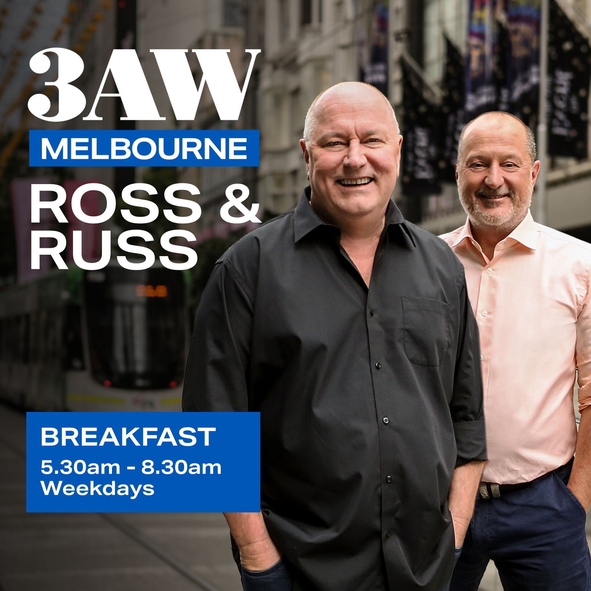 Ross and John cross to Channel Nine's Christine Ahern