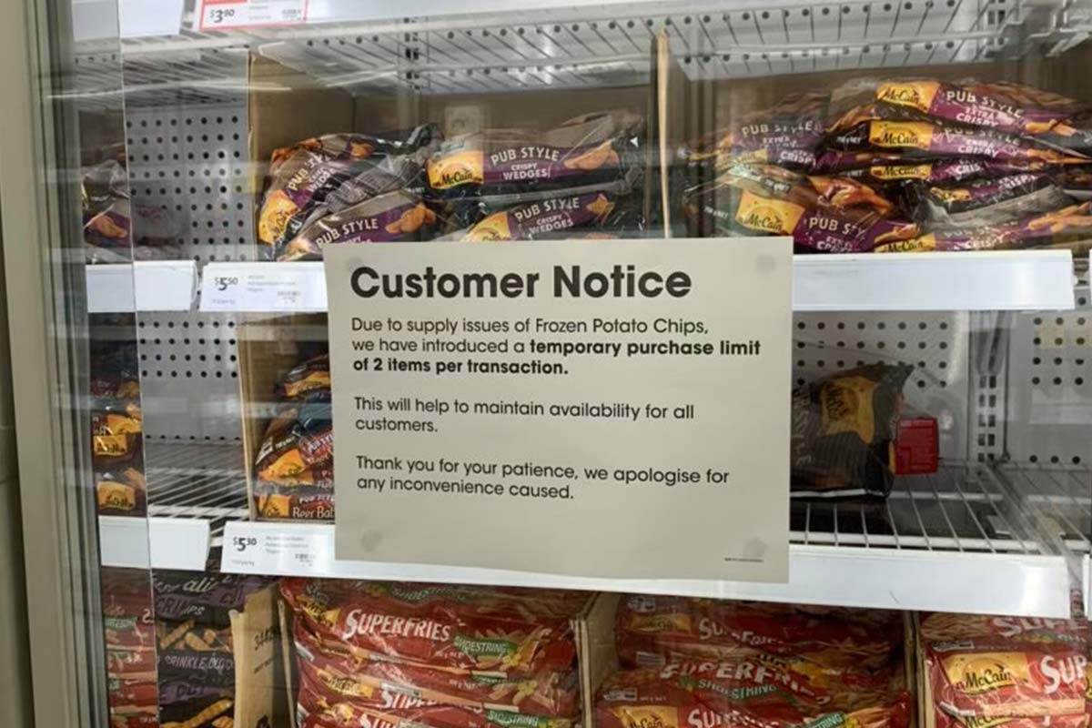 Melbourne supermarket introduces chip purchase limit