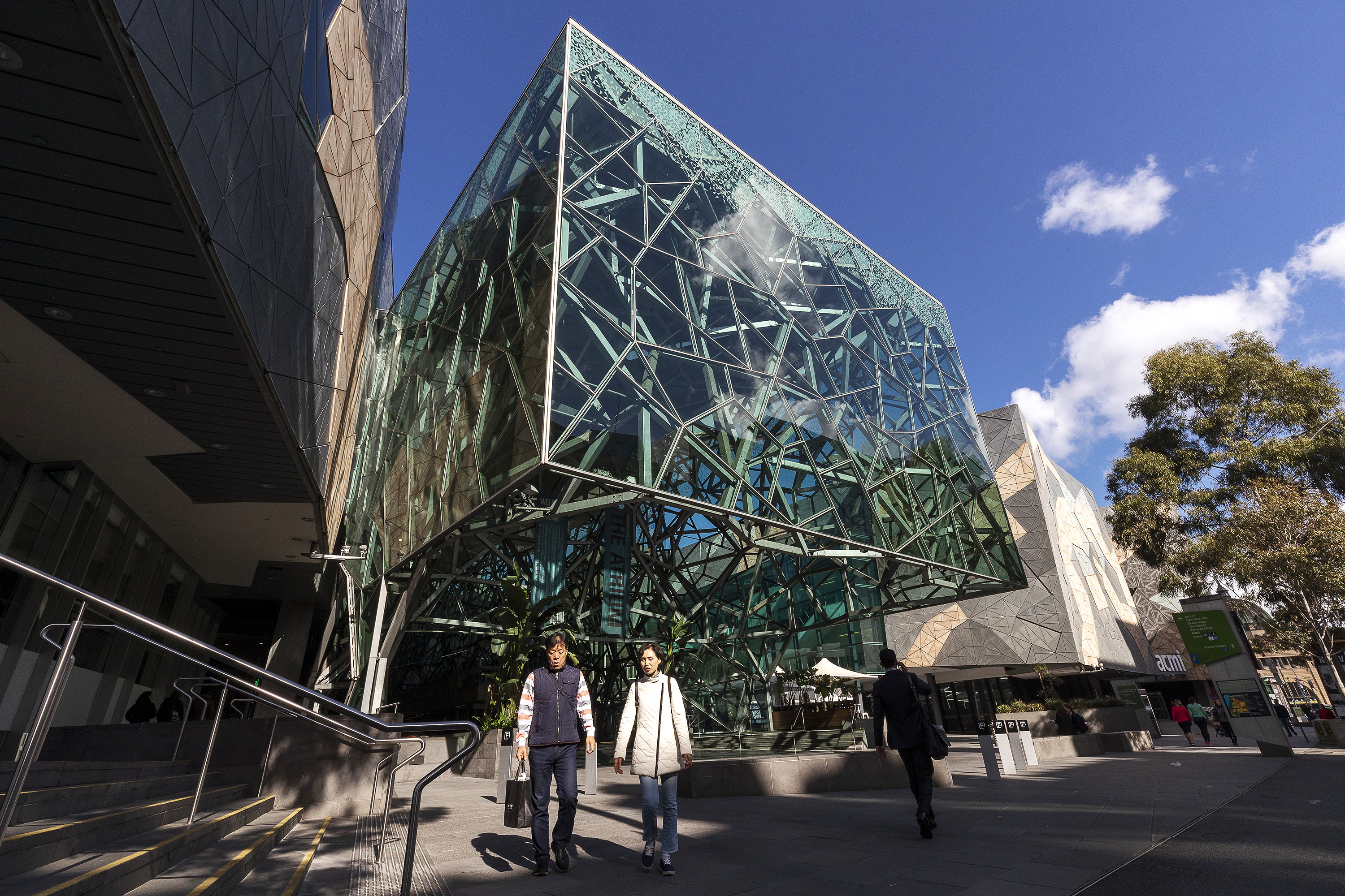 The architect behind Federation Square, Donald Bates, on the government's claims his creation is now a 'sad' place