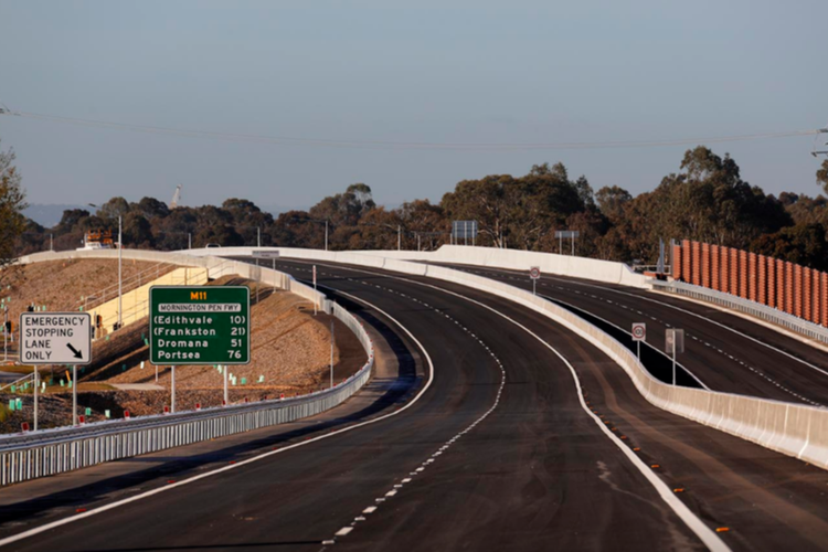 A new freeway just opened in Melbourne's south-east