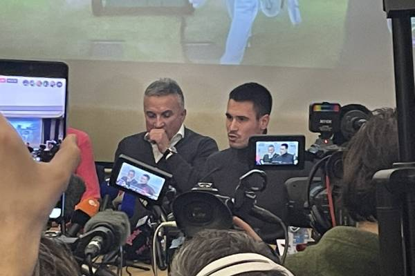 Novak Djokovic's family abruptly end Belgrade press conference