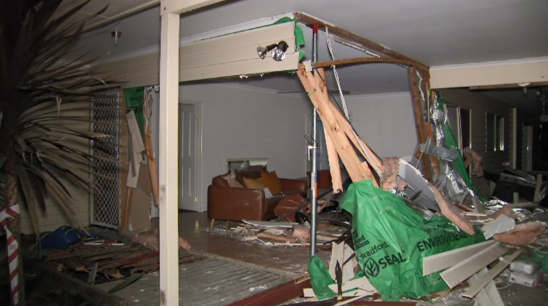 Driver crashes through a property in Melbourne's east