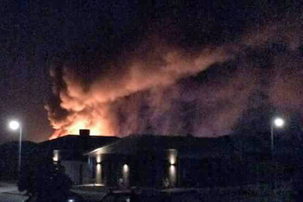 Listener Wendy reports in from gas cylinder fire at Drysdale