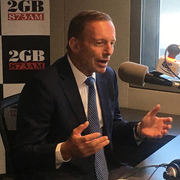 Tony Abbott in studio