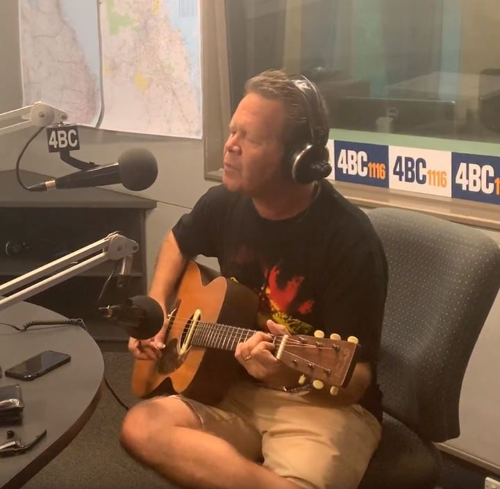 Troy Cassar-Daley walks into the studio and saves the day
