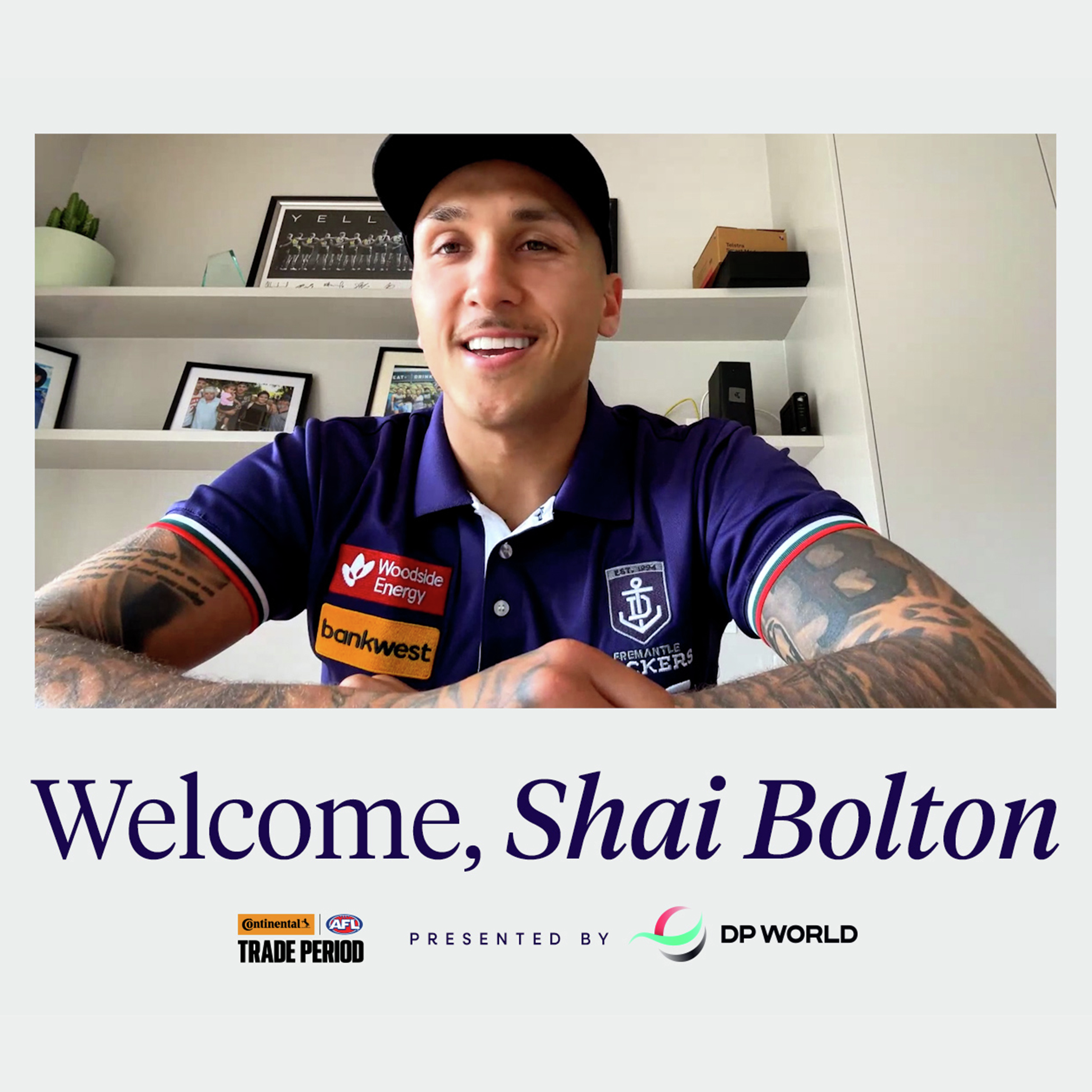 Shai Bolton's first interview as a Freo Docker