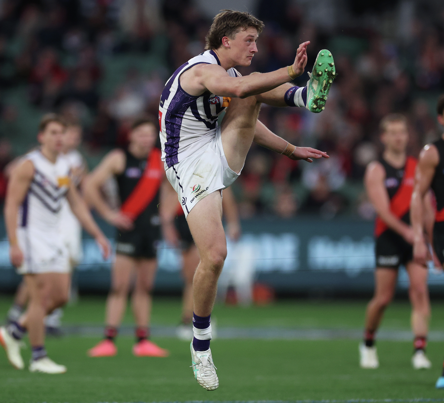 Jye Amiss speaks after a tough loss to the Bombers at the MCG