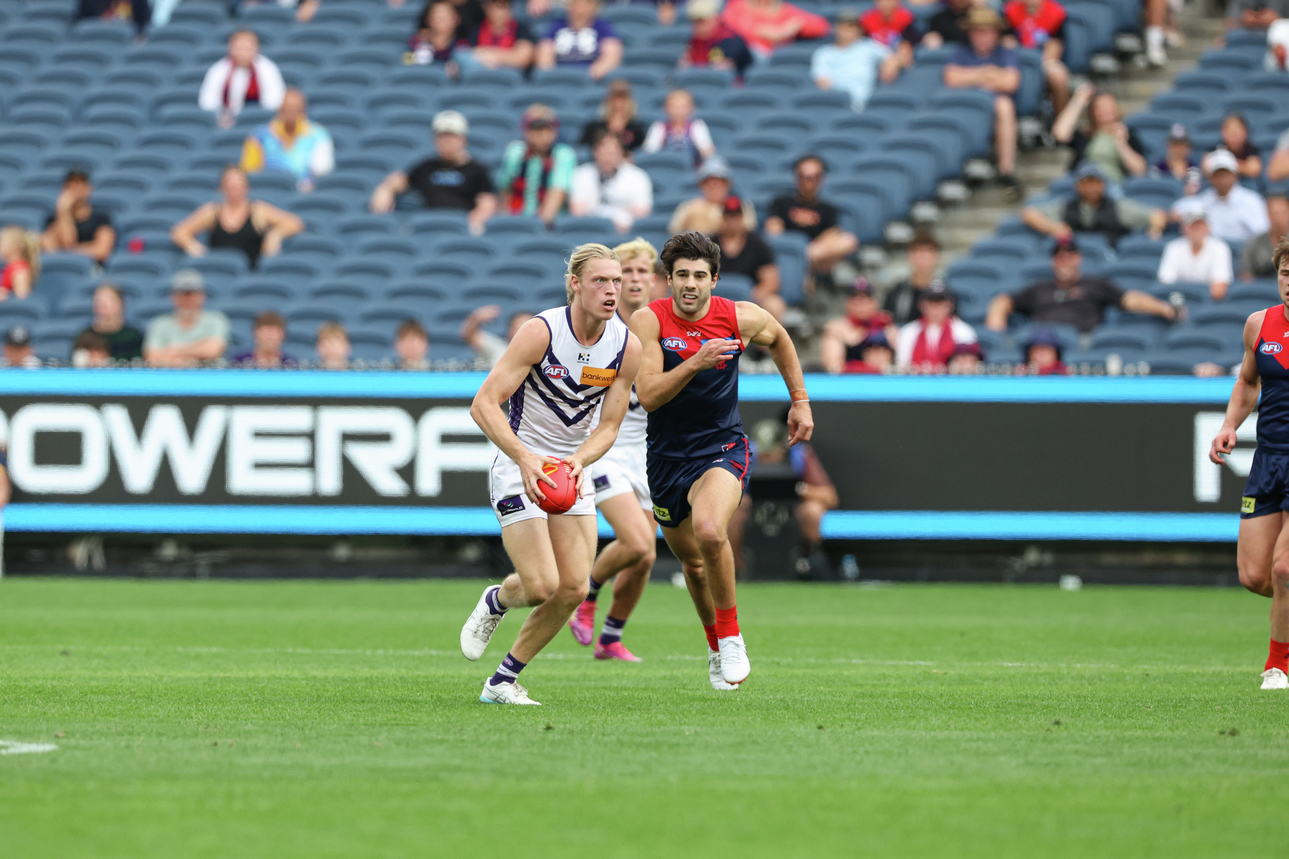 Midfielder Hayden Young talks about Tuesday's fiery main training session