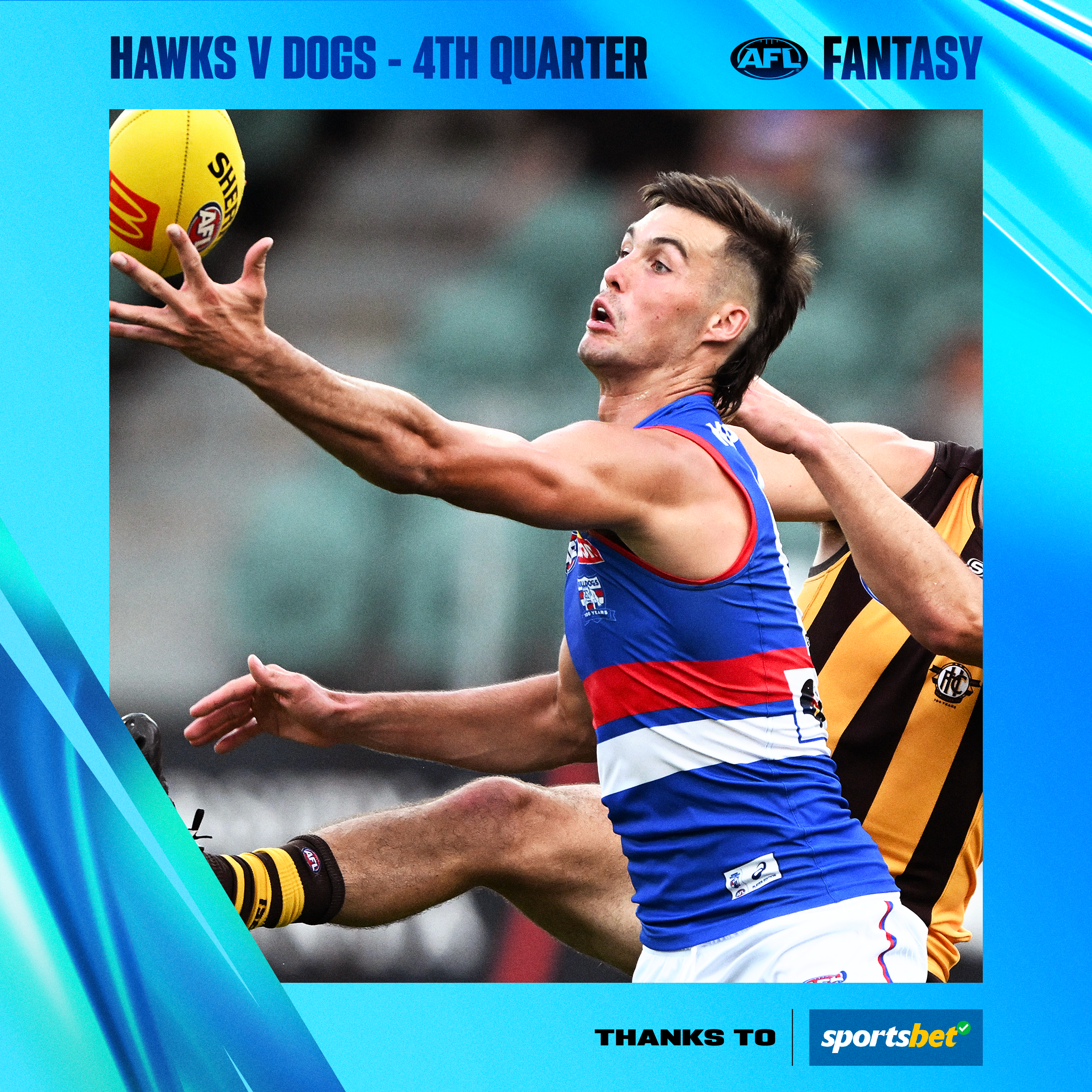 AAMI: Hawks v Dogs - Q4 - AFL Fantasy LIVE