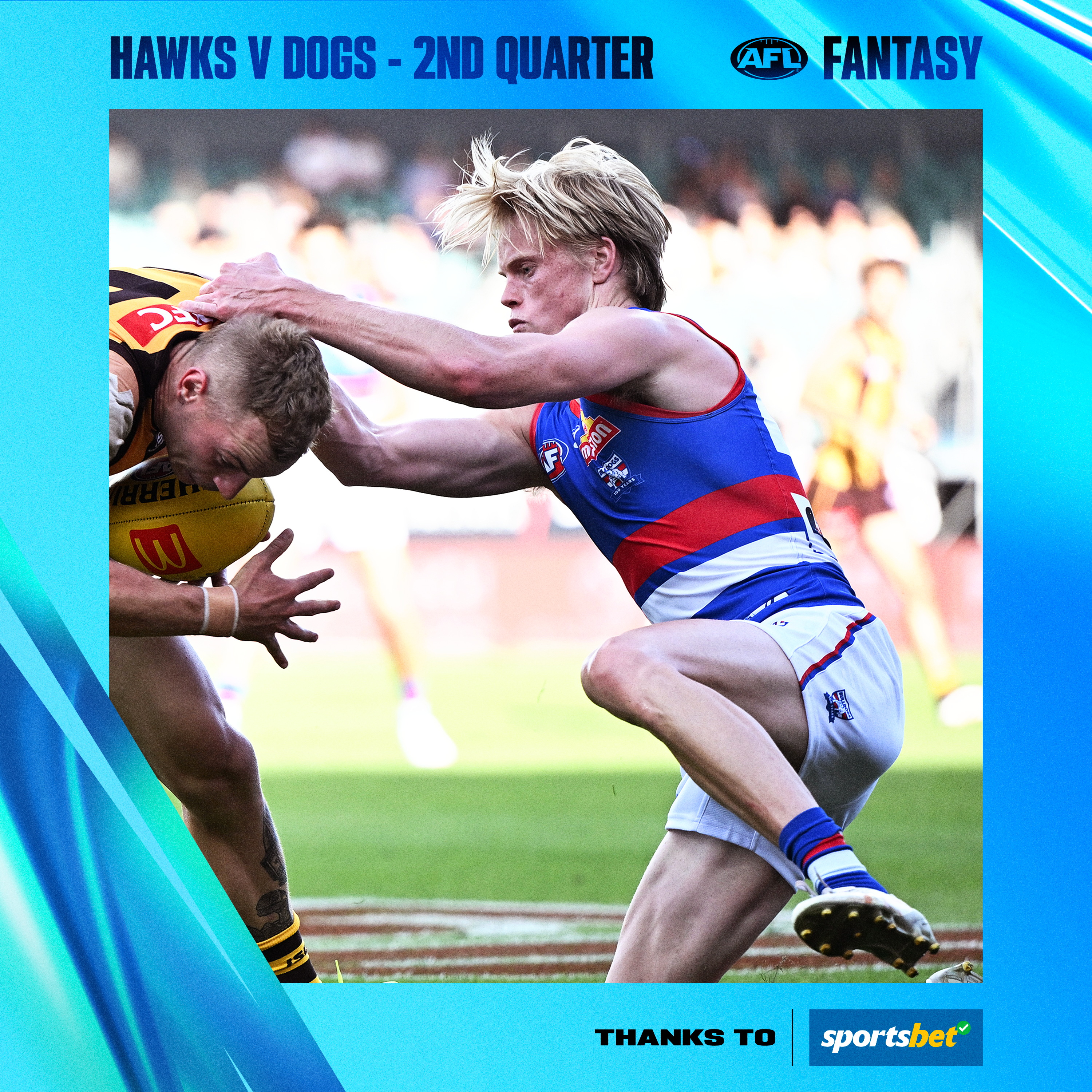 AAMI: Hawks v Dogs - Q2 - AFL Fantasy LIVE