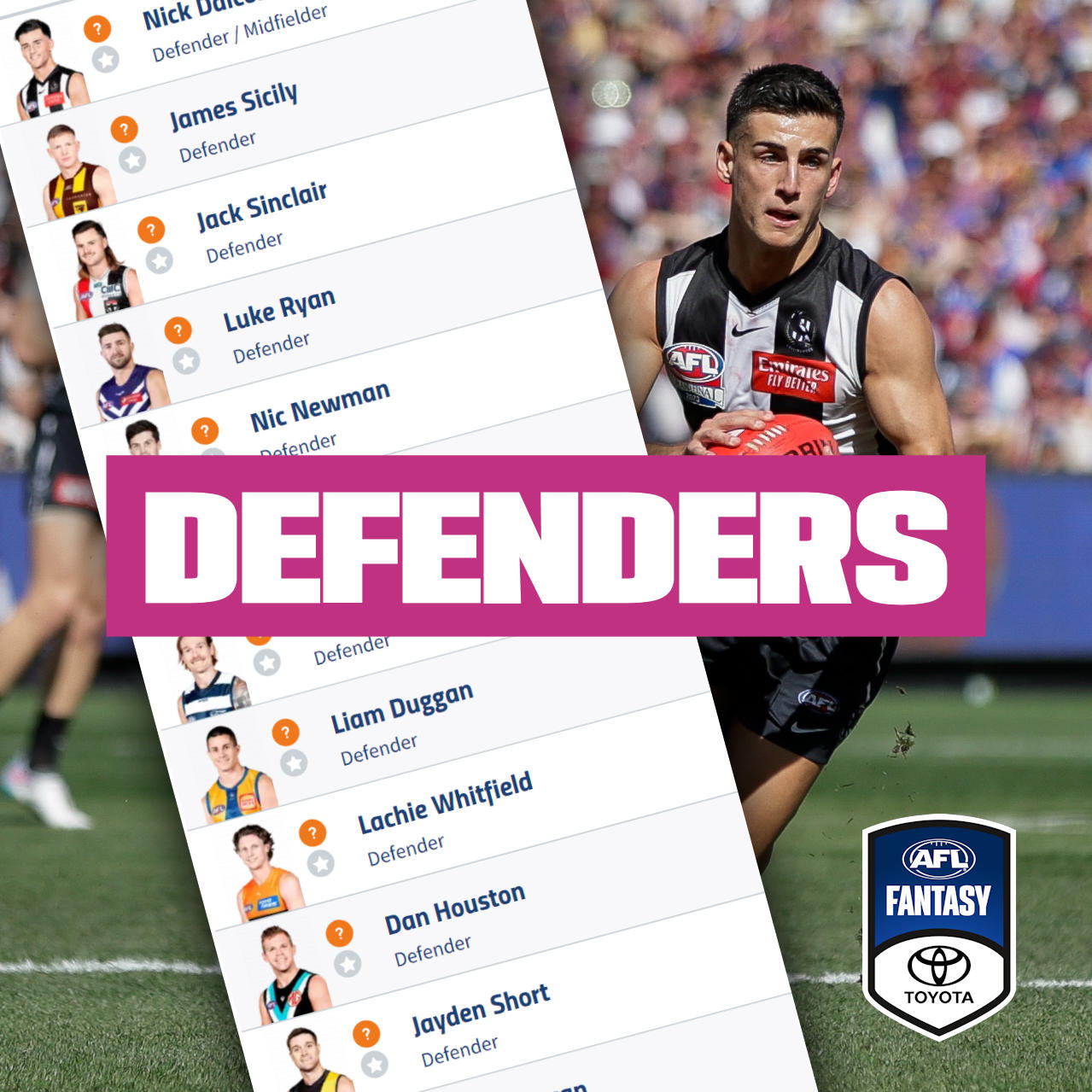 Fantasy defenders: Fade Daicos? Young breakout? Witherden value?