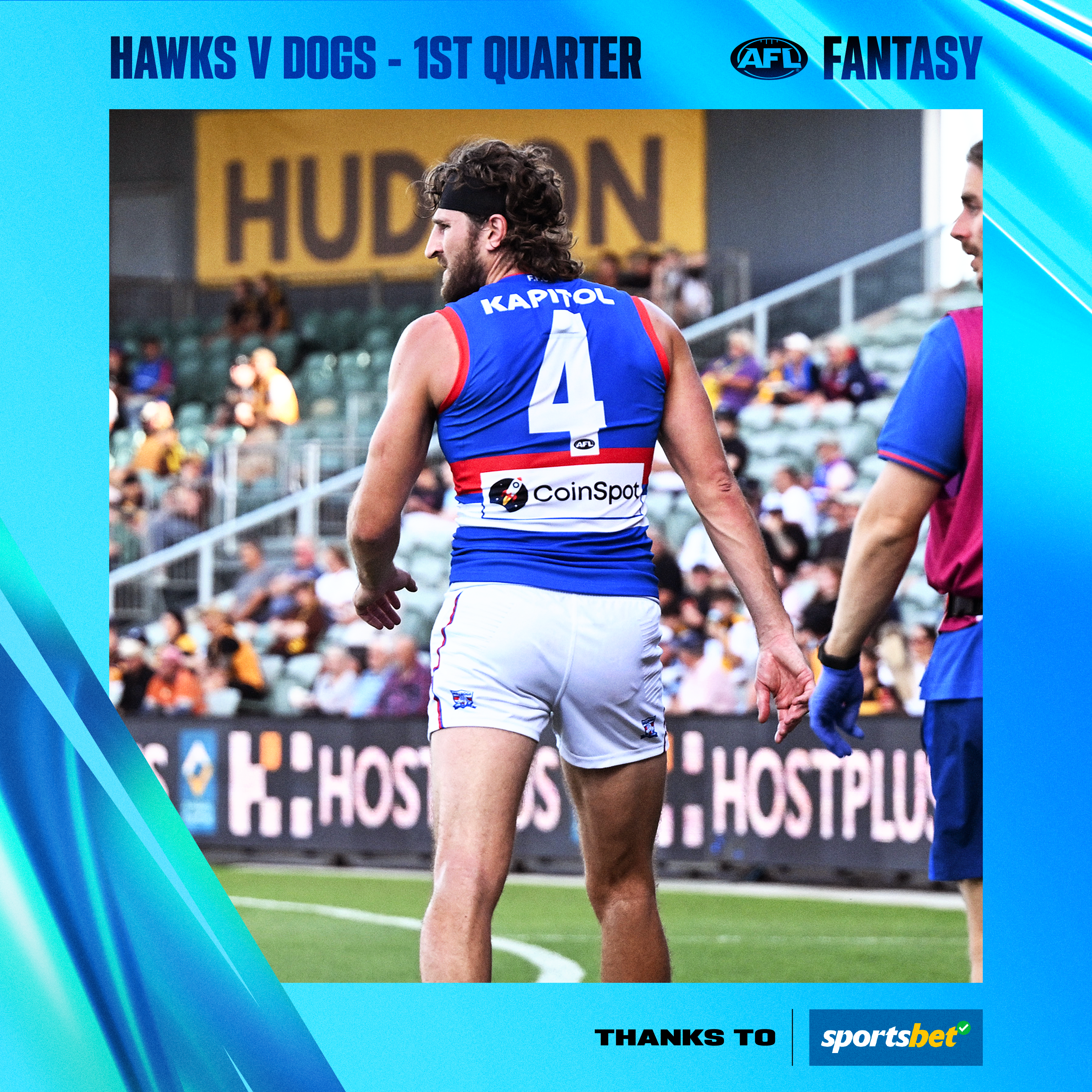 AAMI: Hawks v Dogs - Q1 - AFL Fantasy LIVE