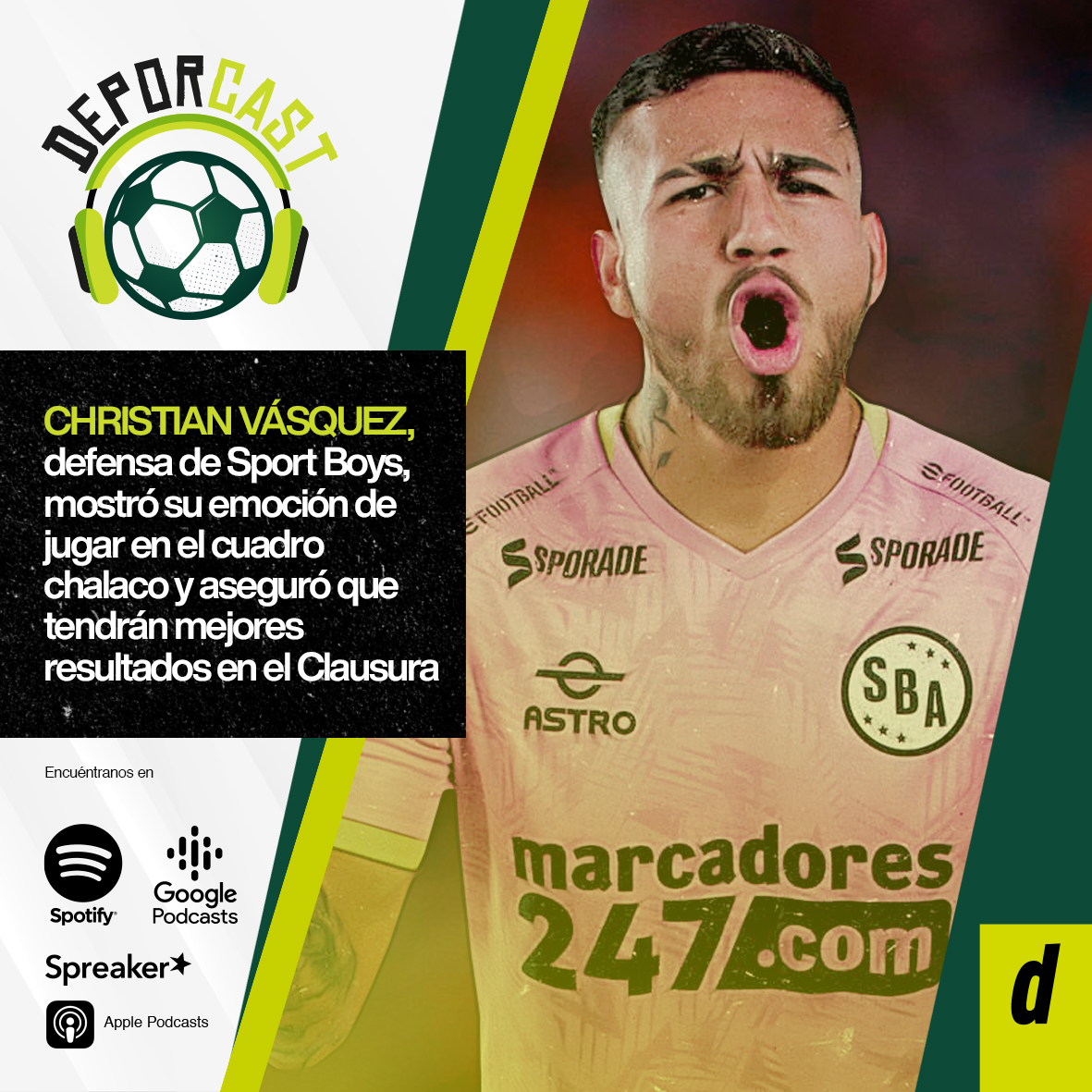 Christian Vásquez, defensa de Sport Boys, mostró su emoción de jugar en el cuadro chalaco y aseguró que tendrán mejores resultados en el Clausura