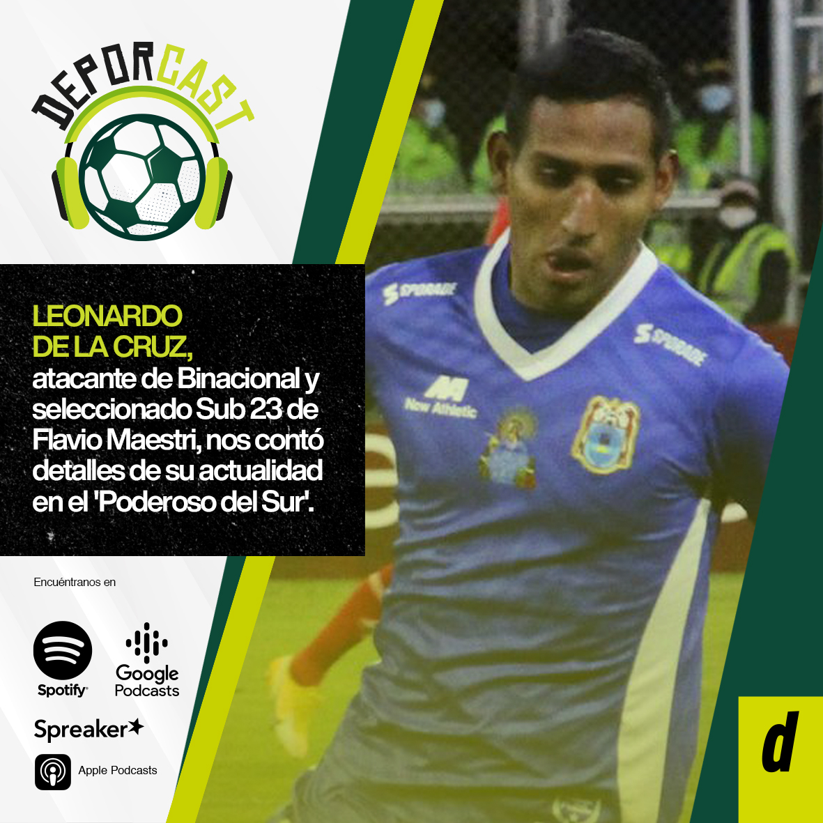 Leonardo De la Cruz, delantero de Binacional: "Nosotros tenemos en claro que no podemos perder puntos de local"