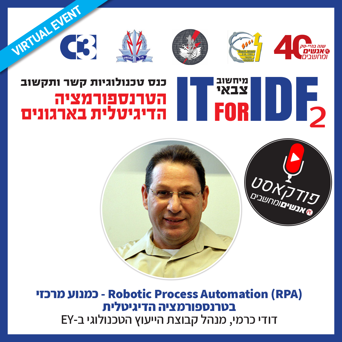 אנשים ומחשבים פרק 164- Robotic Process Automation בטרנספורמציה דיגיטלית