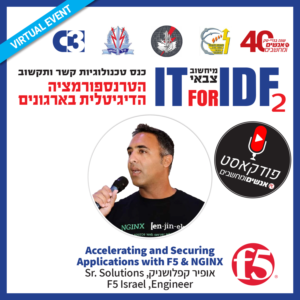 אנשים ומחשבים פרק 165- Accelerating and securing Application with F5 & NGINX