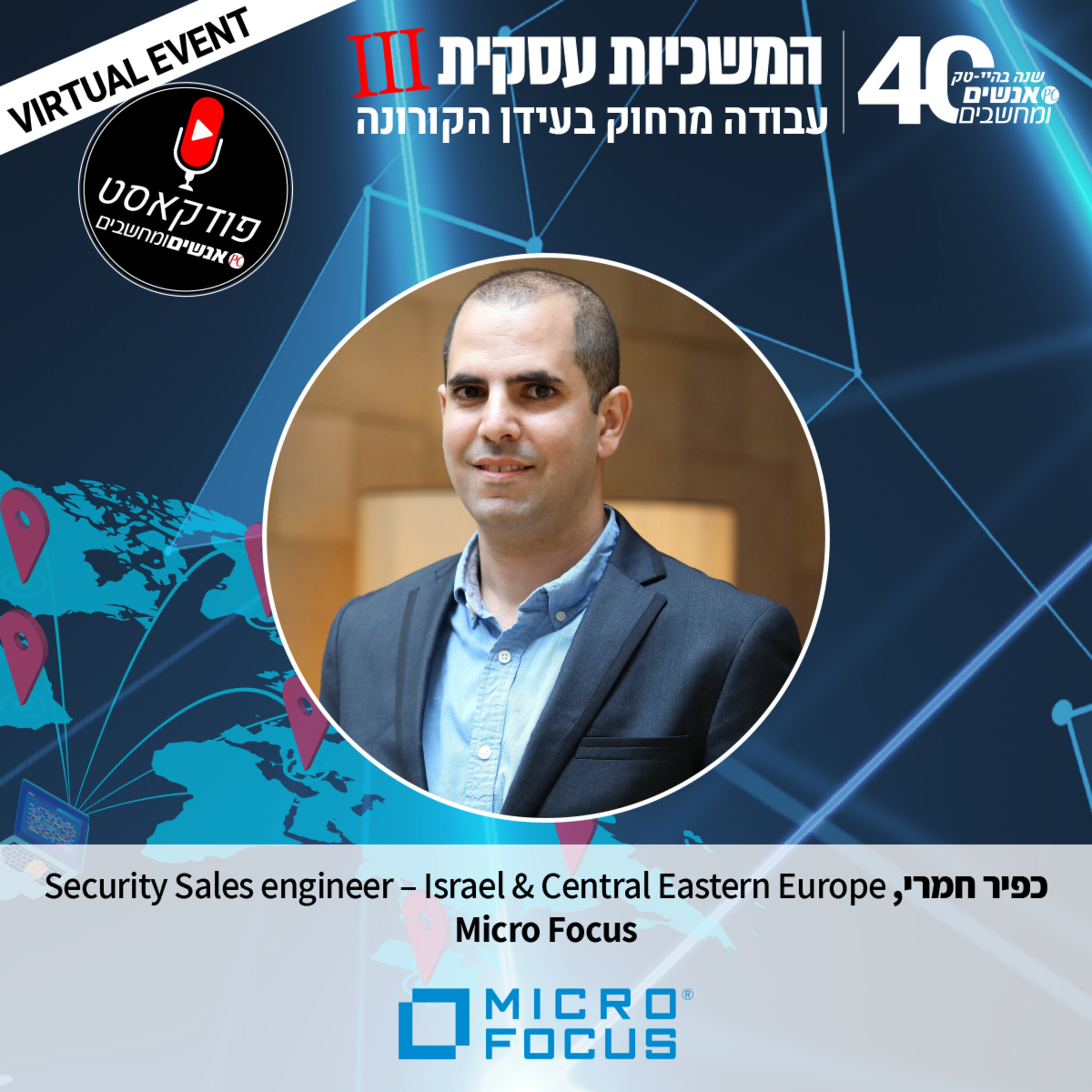S1E69: אנשים ומחשבים פרק 69 - כפיר חמרי Security Sales engineer – Israel & Central Eastern Europe , Micro Focus אנשים ומחשבים S1E69: אנשים ומחשבים פרק 69 - כפיר חמרי Security Sales engineer – Israel & Central Eastern Europe , Micro Focus