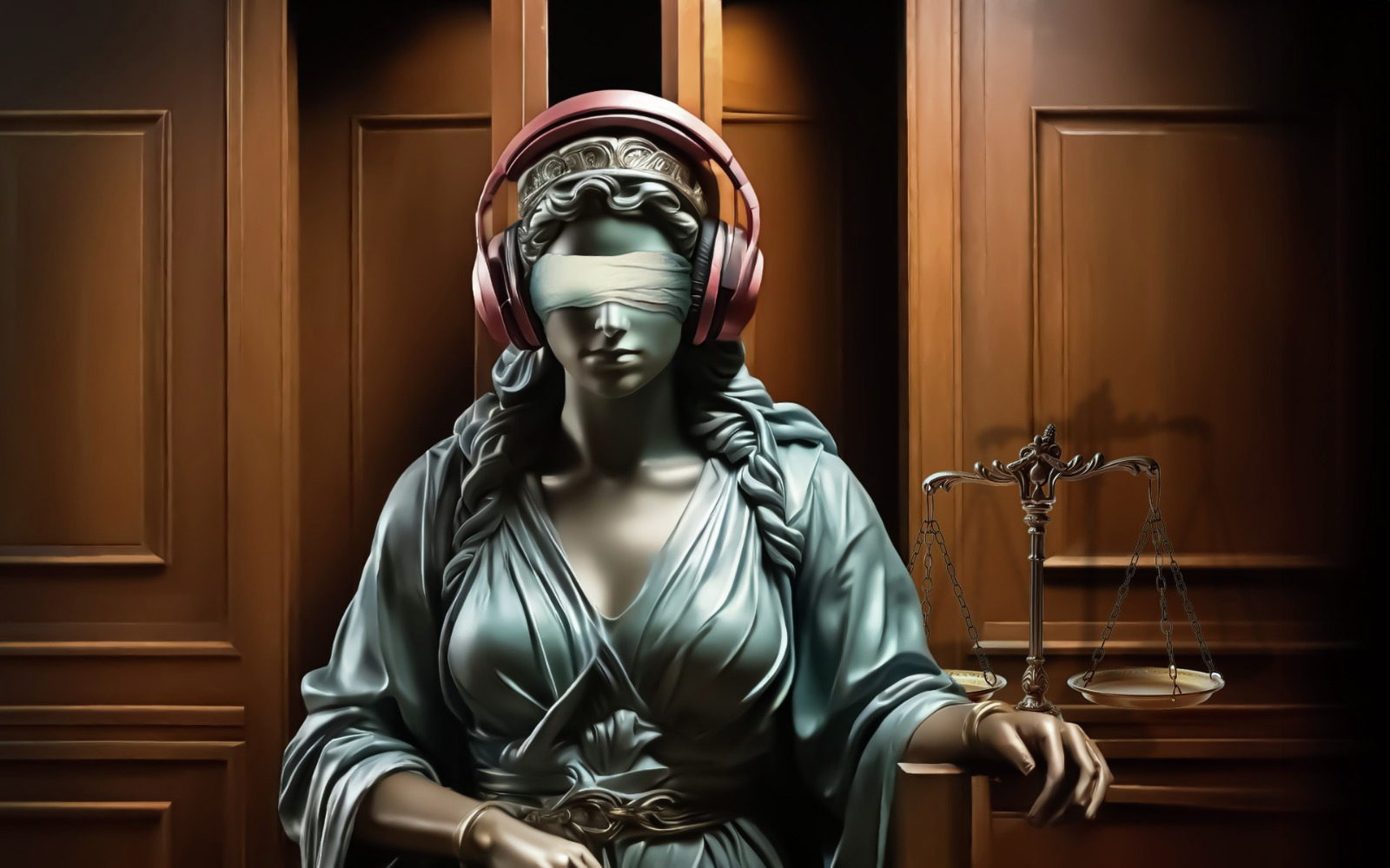 A justiça é cega e muda, mas não é surda