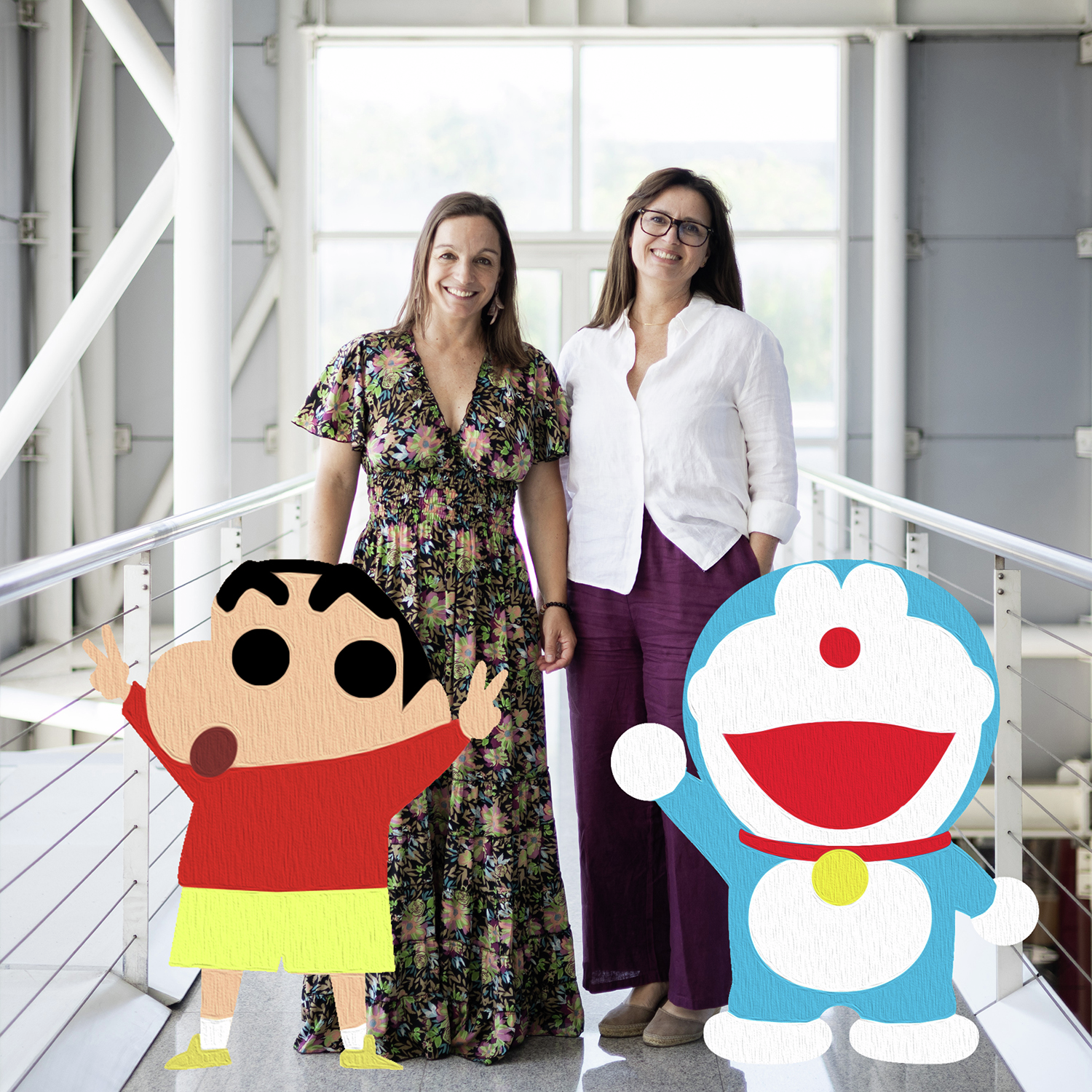 As vozes de Shin Chan e Doraemon | Helena Palmela e Raquel Ferreira