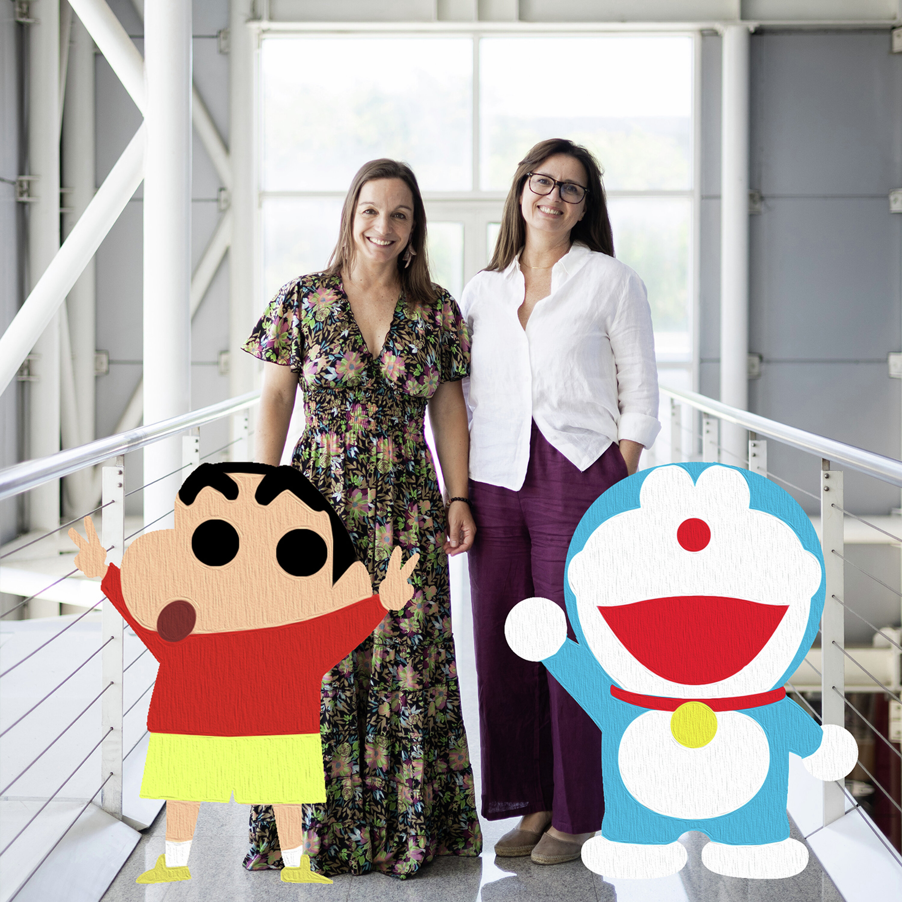 As vozes de Shin Chan e Doraemon | Helena Palmela e Raquel Ferreira