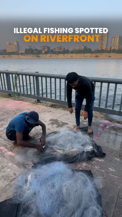 Rj Dhrumil talks with a social worker about the illegal fishing at riverfront PT-1 episode artwork