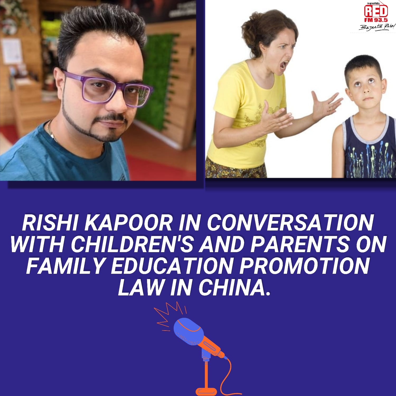 Rishi Kapoor in conversation with children's and parents on Family Education Promotion Law in China.