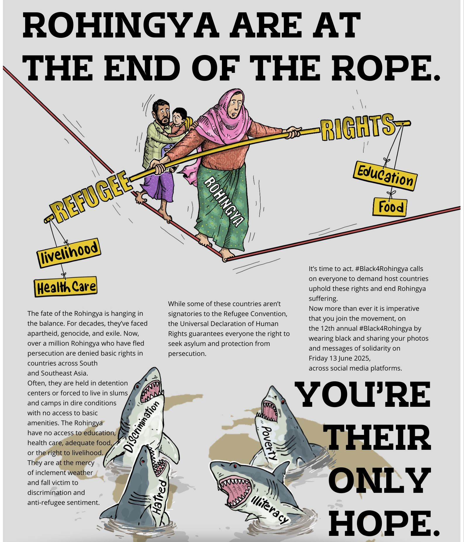 #PODCAST Global #Black4Rohingya campaign now underway, urges individuals to raise awareness about the Rohingya community #sabcnews